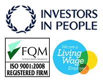 Our awards: Investors in People, ISO9001 and Living Wage Employer