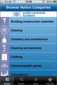 eProcurement App Screenshot