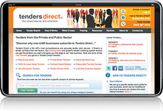 Tenders Direct on the iPhone